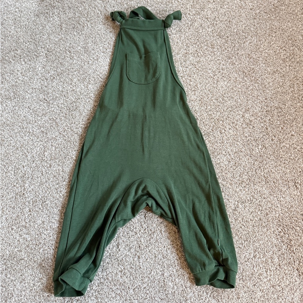 Kyte Baby Bamboo Jersey Overalls in Hunter 3T